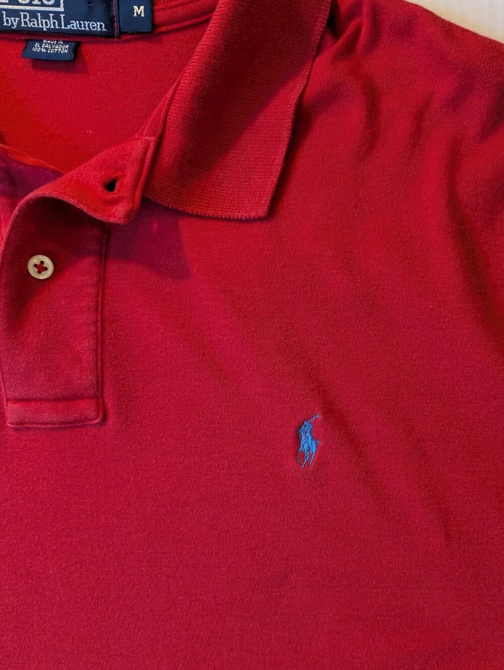Polo by Ralph Lauren Short-Sleeved Red Men's Polo Shirt M